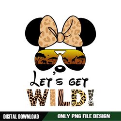 Minnie Animal Kingdom Let Get Wild PNG