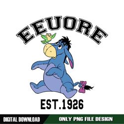 Disney Donkey Eeyore Est 1926 PNG