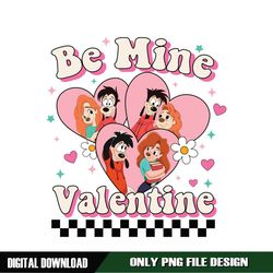 Be Mine Valentine Max and Roxanne Couple Checkered PNG