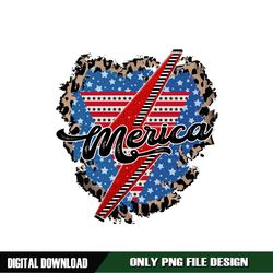 Leopard Merica Thundering Patriotic Day PNG