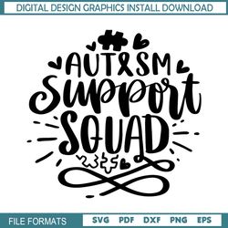 Autism Support Squad Love Awareness Puzzle SVG