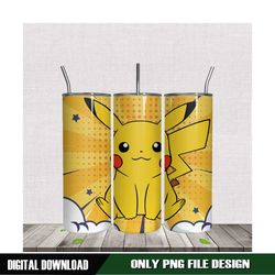 Pokemon Pikachu Tumbler 20oz Sublimation PNG