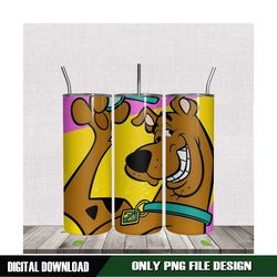 Scooby Doo Smile Tumbler Sublimation Design PNG