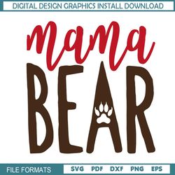 Mama Bear Funny Mother Day SVG