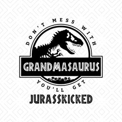 Grandmasaurus Jurassicked Shirt Svg, TRex Shirt, Dinosaurs Cricut, Silhouette, Cut File, Decal, Svg, Png, Dxf, Eps