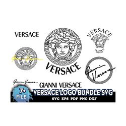 Versace Logo Bundle Svg, Brand Logo Svg, Versace Bundle Svg, Logos Svg