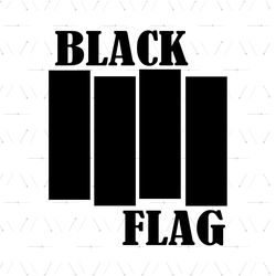 Vintage Flag American Rock Bands Music Svg, Trending Svg, Black Flag Svg, Black Flag Band Svg, Black Flag Logo Svg, Rock