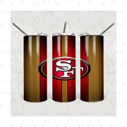 San Francisco 49ers Tumbler, San Francisco 49ers Wrap, San Francisco 49ers Design, NFL Tumbler Png, Sport Tumbler, Nfl W