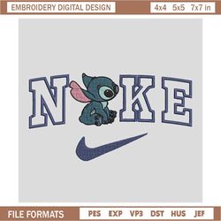 Nike x stitch cute embroidery design, Stitch embroidery,Nike design, Embroidery shirt, Embroidery file