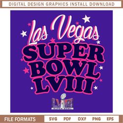 Las Vegas Super Bowl LVIII Logo SVG,NFL, NFL svg, NFL Football,Super bowl svg, Superbowl