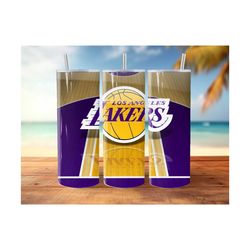 Los Angeles Lakers NBA Team logo 20oz Skinny Tumbler Digital Download