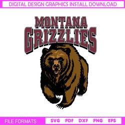Montana Grizzlies Svg, Logo Ncaa Sport Svg, Ncaa Svg, Png, Dxf, Eps Download File, Sport Svg