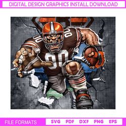 Cleveland Browns Tumbler Wrap Sublimation Png, Football Tumbler