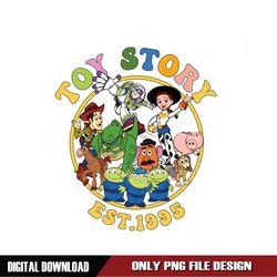 Disney Toy Story Round Logo Est 1995 PNG