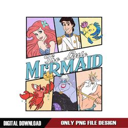 Disney The Little Mermaid Ariel Vintage PNG