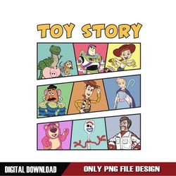 Disney Toy Story Characters Poster PNG