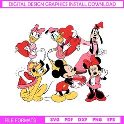 Mickey and Friends Valentines Love Gift SVG