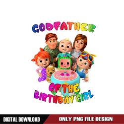 Godfather Of The Birthday Girl Cocomelon PNG