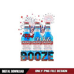 Red White and Booze American Independence Day Ice PNG
