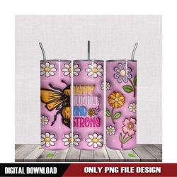 Bee Happy Humble Strong PNG Design
