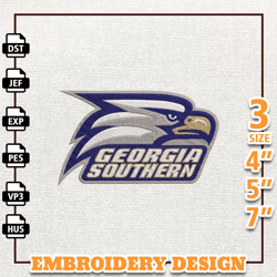 NCAA Georgia Southern Eagles, NCAA Team Embroidery Design, NCAA College Embroidery Design, Logo Team Embroidery Design