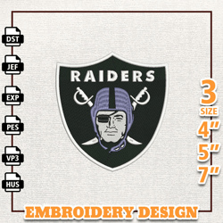 NFL  Las Vegas Raiders, NFL Logo Embroidery Design, NFL Team Embroidery Design, NFL Embroidery Design, Instant Download