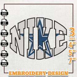 NFL Dallas Cowboys, NFL Logo Embroidery Design, NFL Team Embroidery Design, NFL Embroidery Design, Instant Download 1
