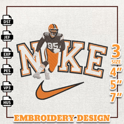 NFL Myles Garrett, Nike NFL Embroidery Design, NFL Team Embroidery Design, Nike Embroidery Design, Instant Download