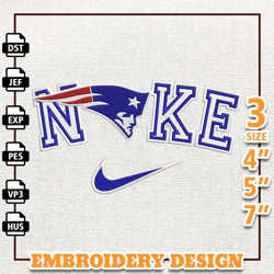 NFL New England Patriots, Nike NFL Embroidery Design, NFL Team Embroidery Design, Nike Embroidery Design, Instant Downlo