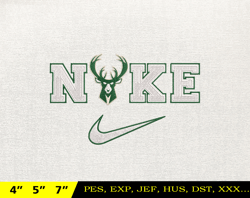 NIKE Buck Embroidery Design, NBA Basketball Embroidery Design, Machine Embroidery Design, NBA Team , Instant Download