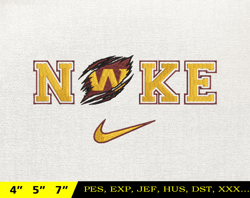 Washington Commanders, NIKE NFL Embroidery Design, NFL Team Embroidery Design, NIKE Embroidery Design, Instant Download