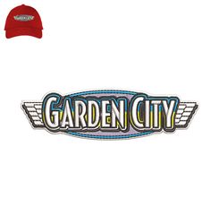 Garden City Embroidery logo for Cap,logo Embroidery, Embroidery design, logo Nike Embroidery
