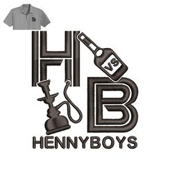 Henny Boys Embroidery logo for Polo Shirt,logo Embroidery, Embroidery design, logo Nike Embroidery,logo Embroidery, Embr