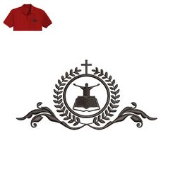 International School Of Ordination Embroidery logo for Polo Shirt,logo Embroidery, Embroidery design, logo Nike Embroide