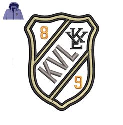KVL 89 Embroidery logo for Jacket,logo Embroidery, Embroidery design, logo Nike Embroidery