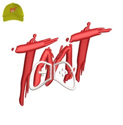 Letter TMT 3d Puff Embroidery logo for Cap,logo Embroidery, Embroidery design, logo Nike Embroidery