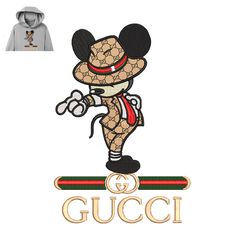 Michael Mickey Gucci Embroidery logo for hoodie,logo Embroidery, Embroidery design, logo Nike Embroidery