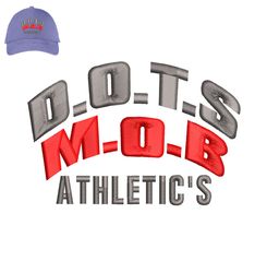 MOB Athletics Embroidery logo for Cap,logo Embroidery, Embroidery design, logo Nike Embroidery