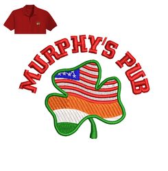 Murphys PUB Embroidery logo for polo shirt,logo Embroidery, Embroidery design, logo Nike Embroidery