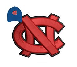 NC 3D puff Embroidery Logo for cap,logo Embroidery, Embroidery design, logo Nike Embroidery