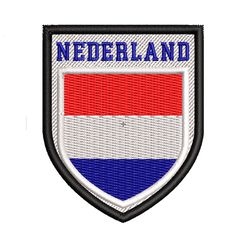 Nederland Flag Embroidery logo for patch ,logo Embroidery, Embroidery design, logo Nike Embroidery