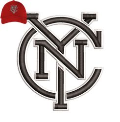 New York City 3d puff Embroidery logo for Cap,logo Embroidery, Embroidery design, logo Nike Embroidery