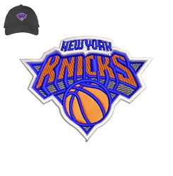 New York Knicks Embroidery logo for cap,logo Embroidery, Embroidery design, logo Nike Embroidery