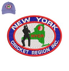 New York NYRC Embroidery logo for Cap ,logo Embroidery, Embroidery design, logo Nike Embroidery