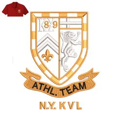 NYKVL Team Embroidery logo for Polo Shirt,logo Embroidery, Embroidery design, logo Nike Embroidery