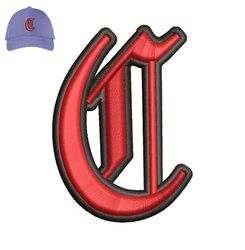Old English C 3d Embroidery logo for Cap,logo Embroidery, Embroidery design, logo Nike Embroidery