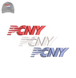 Pcny Embroidery logo for Cap,logo Embroidery, Embroidery design, logo Nike Embroidery