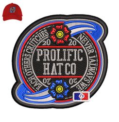 Prolific Hatco Embroidery logo for Cap,logo Embroidery, Embroidery design, logo Nike Embroidery