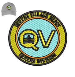Queen Village Depot Embroidery logo for cap,logo Embroidery, Embroidery design, logo Nike Embroidery