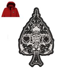 Sonny Bono Leaves Embroidery logo for Jaket ,logo Embroidery, Embroidery design, logo Nike Embroidery